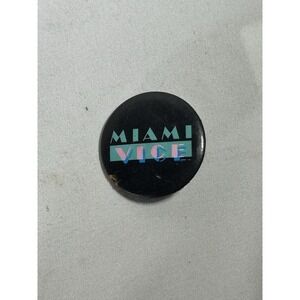 Miami Vice Vintage 1.25" Pinback Button 1980'S TV Show Crockett Tubbs Collect